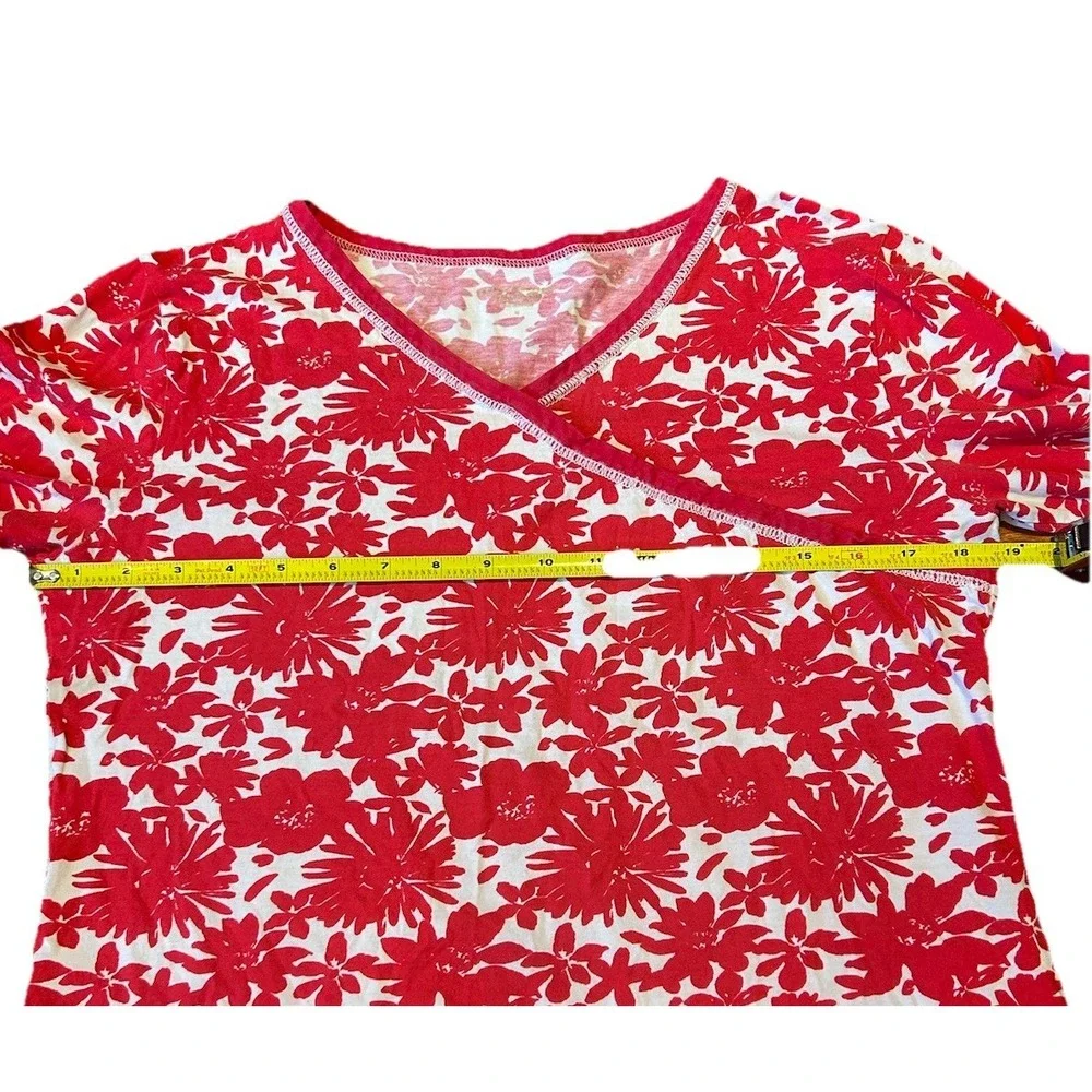 Garnet‎ Hill Asian Wrap Pajama Top Organic Cotton Size X-Small  Long Sleeve - Picture 7 of 8
